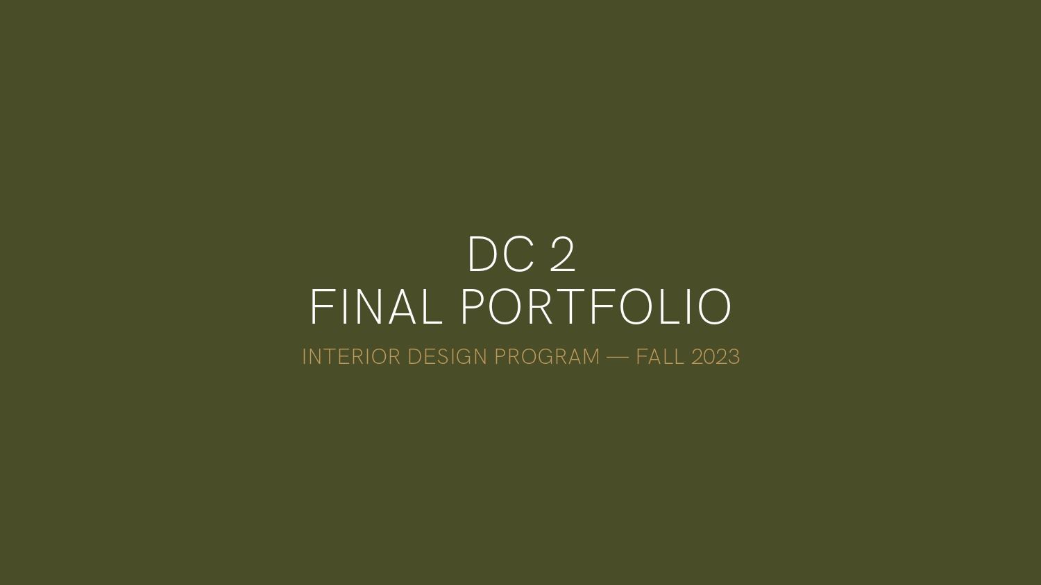 DC 2 Final Portfolio